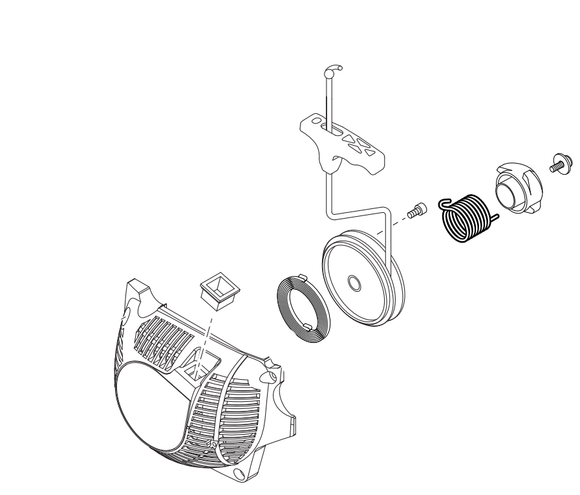 Shindaiwa 491s Starter Assembly New OEM A051003080