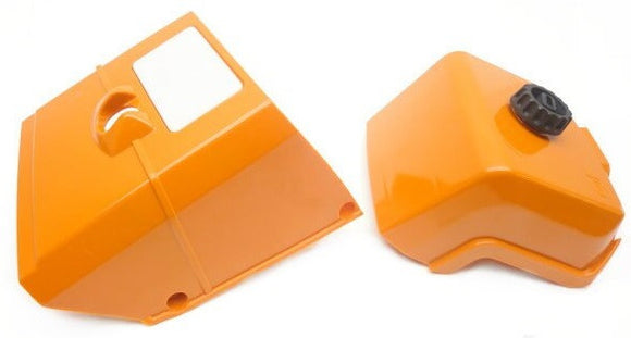 Stihl 044 Ms 440 Engine And Air Filter Cover Set, New 11280801624, 11281401003