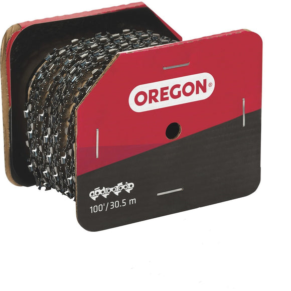 Oregon 73Exj100U, 73Jgx100U Skip Tooth Saw Chain 100Ft. Roll Full Chisel 3/8 Pitch .058 Gauge